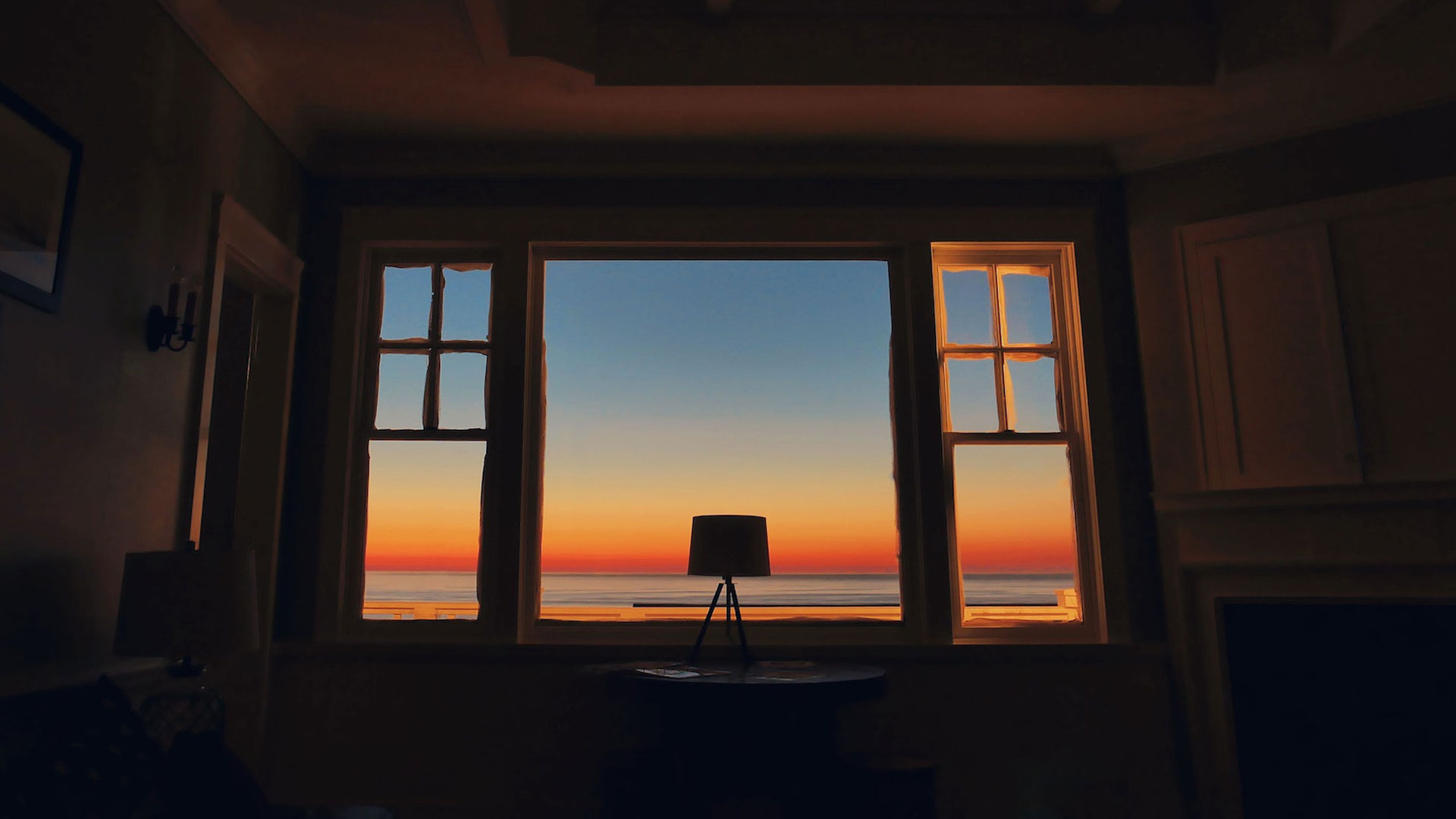 Window Designs and a sunset